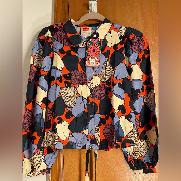 FARM Rio Tops - FARM RIO ANTHROPOLOGIE BLOUSE